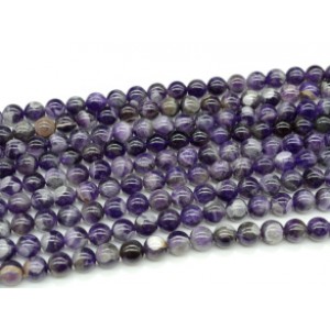 Бусины из аметиста шарик 10мм, 37см, 36 бусин