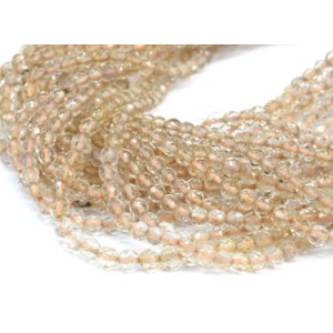Бусины из цитрина шарик гр.4-5мм, 39см, 95 бусин