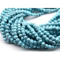 Бусины из бирюзы (имитация) шарик 6мм, 40см, 68 бусин (иск.)