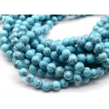 Бусины из бирюзы (имитация) шарик 8,5мм, 40см, 48 бусин (иск.)