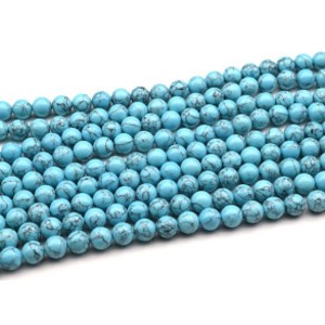 Бусины из бирюзы (имитация) шарик 10мм, 39см, 39 бусин (иск.) Бусины из бирюзы (имитация) шарик 10мм, 39см, 39 бусин (иск.)