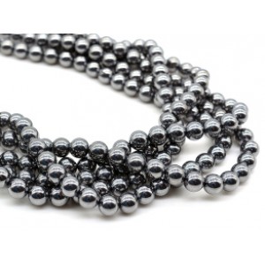 Бусины из терагерцового камня шарик 8мм, 39,5см, 50 бусин (иск.)