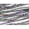 Бусины из гематита 3*3мм цвет хамелеон, 39см, 120 бусин Бусины из гематита 3*3мм цвет хамелеон, 39см, 120 бусин