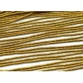 Бусины из гематита цилиндр 2*4мм цвет золотистый, 38см, 93 бусины