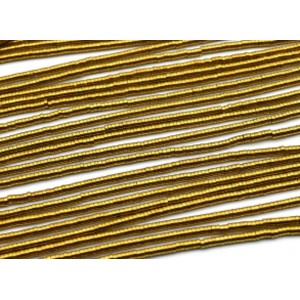 Бусины из гематита диск 2*1мм цвет золотистый, 38см, 375 бусин