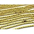 Бусины из гематита треугольные 5*4мм цвет золотистый, 40см, 97 бусин