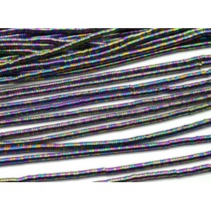 Бусины из гематита диск 3*1мм цвет хамелеон, 38см, 315 бусин