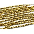 Бусины из гематита шарик гр.5мм, 38см цвет золотистый, 63 бусин