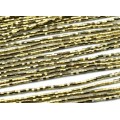 Бусины из гематита шестигранник 2*2мм цвет золотистый, 38,5см, 200 бусин