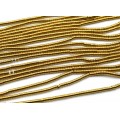 Бусины из гематита цилиндр 3*2мм цвет золото, 39,5см, 195 бусин