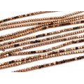 Бусины из гематита кубик 3мм цвет медный, 39см, 128 бусины