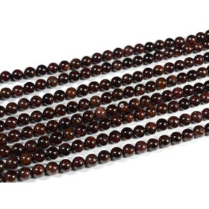 Бусины из граната шарик 5-6мм, 38,5см, 70 бусин