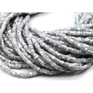Бусины из перламутра диски 4мм цвет серебристо-серый, 36см, 162 бусины Бусины из перламутра диски 4мм цвет серебристо-серый, 36см, 162 бусины