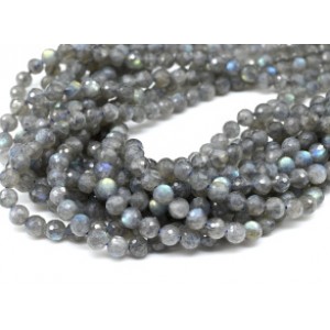 Бусины из лабрадорита шарик гр.6мм, 38,5см, 62 бусины