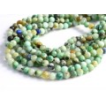 Бусины из азурмалахита шарик 6мм, 39см, 63 бусины