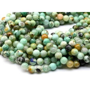 Бусины из азурмалахита шарик 8мм, 38,5см, 45 бусин Бусины из азурмалахита шарик 8мм, 38,5см, 45 бусин