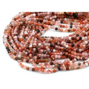 Бусины из сердолика рондель гр.3мм, 39см, 164 бусины