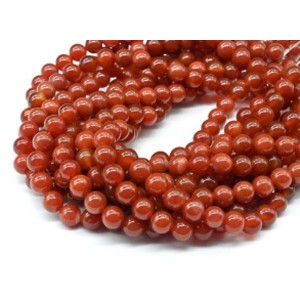 Бусины из сердолика шарик 10мм, 38см, 38 бусин