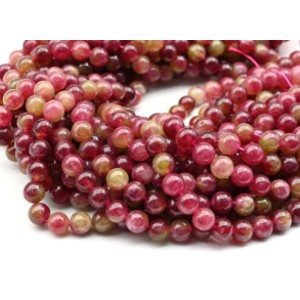 Бусины из турмалина искусственного шарик 8мм, 36,5см, 44 бусины