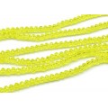Бусины из циркона рондель гр.4мм цвет лимонный, 44см, 129 бусин (иск.) Бусины из циркона рондель гр.4мм цвет лимонный, 44см, 129 бусин (иск.)