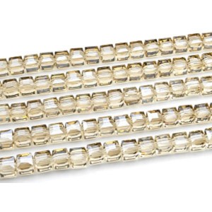 Бусины из циркона капля гр.13*13мм цвет шампань, 40см, 31 бусина (иск.)