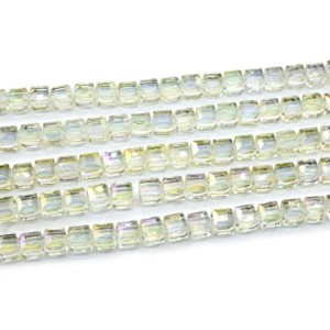 Бусины из циркона кубик гр.11,5*11,5мм цвет лимонный хамелеон, 39см, 34 бусины (иск.) Бусины из циркона кубик гр.11,5*11,5мм цвет лимонный хамелеон, 39см, 34 бусины (иск.)