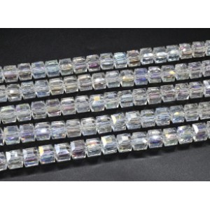 Бусины из циркона кубик гр.11,5*11,5мм цвет хрусталь, 39см, 33 бусины (иск.) Бусины из циркона кубик гр.11,5*11,5мм цвет хрусталь, 39см, 33 бусины (иск.)