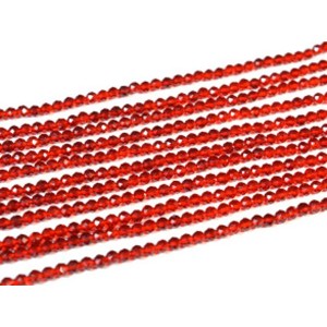 Бусины из шпинели шарик гр.3мм цвет красный, 36см, 123 бусины (иск.)