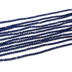 Бусины из шпинели шарик гр.2мм цвет синий темный, 34,5см, 195 бусин (иск.) Бусины из шпинели шарик гр.2мм цвет синий темный, 34,5см, 195 бусин (иск.)