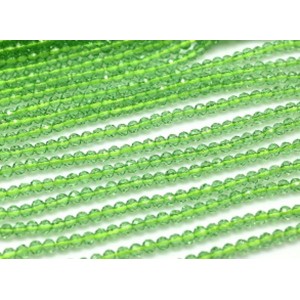 Бусины из шпинели шарик гр.3мм цвет зеленый светлый, 37см, 138 бусин (иск.)