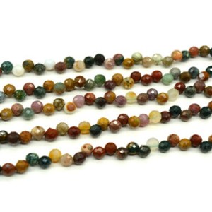 Бусины из яшмы капля 5*5мм, 39,5см, 77 бусин