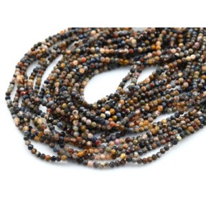 Бусины из петерсита шарик гр.2мм, 39см, 206 бусин