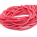 Бусины из каучука Африканские диски 4мм*0,4-1мм, цвет розовый, 39см (иск.)