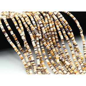Бусины из каучука Африканские диски 4мм*0,4-1мм, цвет ассорти, 39см (иск.)