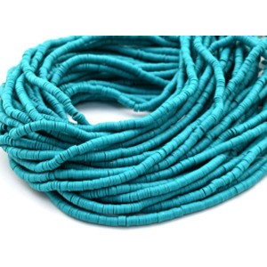 Бусины из каучука Африканские диски 4мм*0,4-1мм, цвет мурена, 39см (иск.)