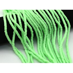 Бусины из каучука Африканские диски 4мм*0,4-1мм, цвет зеленый светлый, 39см (иск.) Бусины из каучука Африканские диски 4мм*0,4-1мм, цвет зеленый светлый, 39см (иск.)