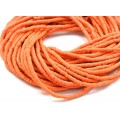 Бусины из каучука Африканские диски 4мм*0,4-1мм, цвет оранжевый, 39см (иск.)