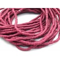 Бусины из каучука Африканские диски 4мм*0,4-1мм, цвет вишневый, 39см (иск.)