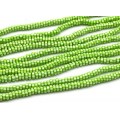 Бусины из каучука Африканские рондель 7*3мм, цвет салатовый, 40см, 118 бусин (иск.)