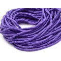 Бусины из каучука Африканские диски 4мм*0,4-1мм, цвет сиреневый, 39см (иск.)