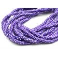 Бусины из каучука Африканские рондель 7*3мм, цвет фиолетовый, 40см, 117 бусин (иск.)