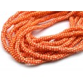 Бусины из каучука Африканские рондель 7*3мм, цвет красный, 40см, 115 бусин (иск.)