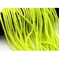 Бусины из каучука Африканские диски 4мм*0,4-1мм, цвет желтый неон, 39см (иск.)