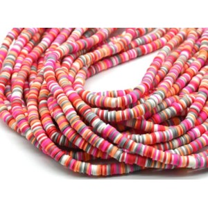 Бусины из каучука Африканские диски 6мм*0,9-1,2мм, цвет розовый, 39см (иск.) Бусины из каучука Африканские диски 6мм*0,9-1,2мм, цвет розовый, 39см (иск.)