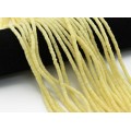 Бусины из каучука Африканские диски 4мм*0,4-1мм, цвет желтый светлый, 39см (иск.)