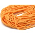 Бусины из каучука Африканские диски 4мм*0,4-1мм, цвет оранжевый светлый, 39см (иск.)