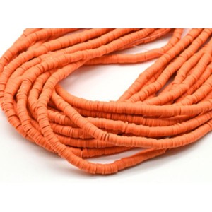 Бусины из каучука Африканские диски 6мм*0,9-1,2мм, цвет оранжевый, 39см (иск.) Бусины из каучука Африканские диски 6мм*0,9-1,2мм, цвет оранжевый, 39см (иск.)