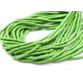 Бусины из каучука Африканские диски 4мм*0,4-1мм, цвет зеленый светлый, 39см (иск.)