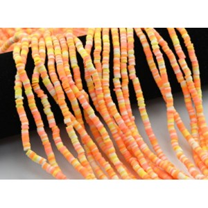 Бусины из каучука Африканские диски 4мм*0,4-1мм, цвет ассорти, 39см (иск.)