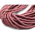 Бусины из каучука Африканские диски 6мм*0,9-1,2мм, цвет вишневый, 39см (иск.)